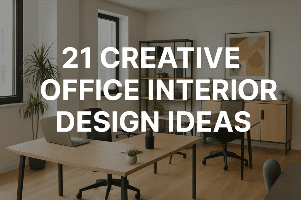 21 Creative Office Interior Design Ideas to Boost Style and Productivity