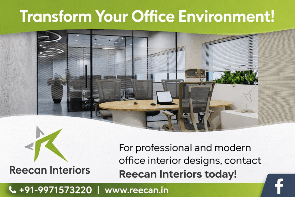 Best Office Interior Contractor in Gurgaon | Reecan Interiors Pvt Ltd